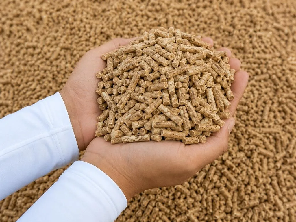 Rice Husk Pellet Close-up