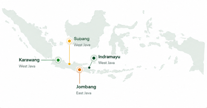 Sourcing & Export Network Map